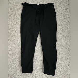 Levi’s Black Joggers with paper bag tie waist
